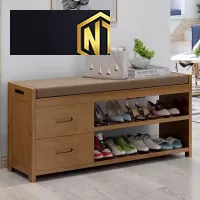 KỆ GIÀY 2 NGĂN KẾT HỢP GHẾ NGỒI TIỆN DỤNG